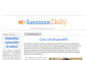 Insurance Daily n. 643 di martedì 27 gennaio 2015