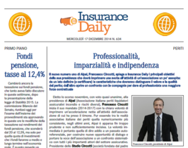 Insurance Daily n. 634 di mercoledì 17 dicembre 2014