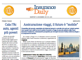 Insurance Daily n. 633 di martedì 16 dicembre 2014