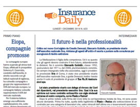 Insurance Daily n. 623 di lunedì 1 dicembre 2014
