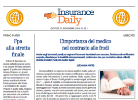 Insurance Daily n. 621 di giovedì 27 novembre 2014