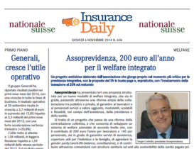 Insurance Daily n. 606 di giovedì 6 novembre 2014