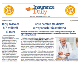 Insurance Daily n. 589 di martedì 14 ottobre 2014