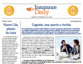 Insurance Daily n. 588 di lunedì 13 ottobre 2014