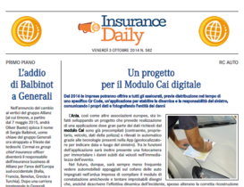Insurance Daily n. 582 di venerdì 3 ottobre 2014