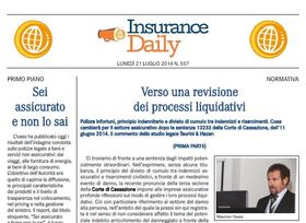 Insurance Daily n. 557 di lunedì 21 luglio 2014