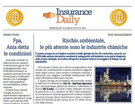 Insurance Daily n. 554 di mercoledì 16 luglio 2014