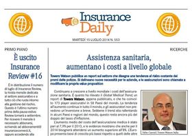 Insurance Daily n. 553 di martedì 15 luglio 2014