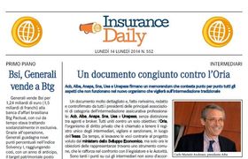 Insurance Daily n. 552 di lunedì 14 luglio 2014