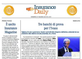 Insurance Daily n. 541 di venerdì 27 giugno 2014