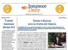 Insurance Daily n. 531 di venerdì 13 giugno 2014