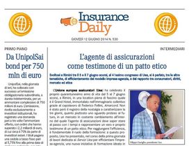 Insurance Daily n. 530 di giovedì 12 giugno 2014