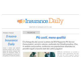 Insurance Daily n. 638 di martedì 20 gennaio 2015