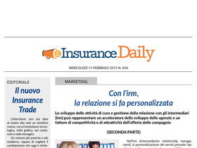 Insurance Daily n. 654 di mercoledì 11 febbraio 2015