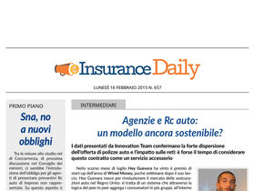 Insurance Daily n. 657 di lunedì 16 febbraio 2015