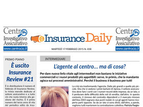 Insurance Daily n. 658 di martedì 17 febbraio 2015