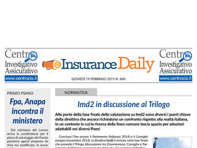 Insurance Daily n. 660 di giovedì 19 febbraio 2015