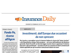 Insurance daily n. 661 di venerdì 20 febbraio 2015
