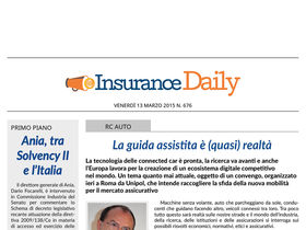 Insurance Daily n. 676 di venerdì 13 marzo 2015