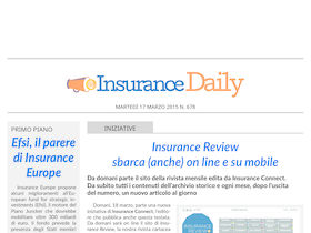Insurance Daily n. 678 di martedì 17 marzo 2015