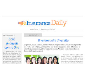 Insurance Daily n. 717 di mercoledì 13 maggio 2015