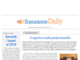 Insurance Daily n. 727 di mercoledì 27 maggio 2015