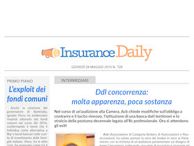Insurance Daily n. 728 di giovedì 28 maggio 2015