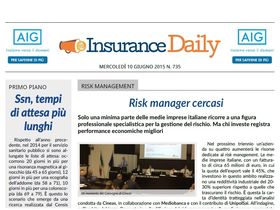Insurance Daily n. 735 di mercoledì 10 giugno 2015
