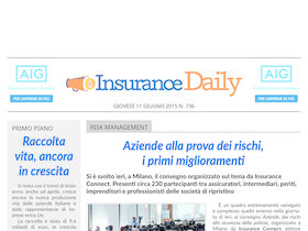 Insurance Daily n. 736 di giovedì 11 giugno 2015