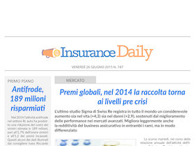 Insurance Daily n. 747 di venerdì 26 giugno 2015