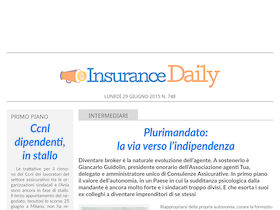 Insurance Daily n. 748 di lunedì 29 giugno 2015