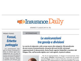 Insurance Daily n. 762 di venerdì 17 luglio 2015