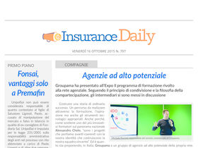 Insurance Daily n. 797 di venerdì 16 ottobre 2015