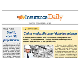 Insurance Daily n. 928 di martedì 17 maggio 2016