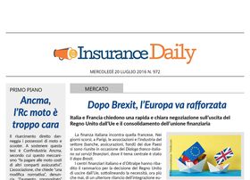 Insurance Daily n. 972 di mercoledì 20 luglio 2016