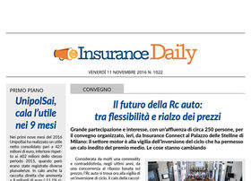 Insurance Daily n. 1022 di venerdì 11 novembre 2016