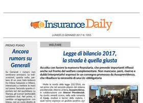 Insurance Daily n. 1055 di lunedì 23 gennaio 2017