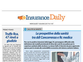 Insurance Daily n. 1147 di mercoledì 7 giugno 2017
