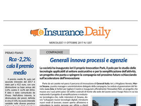 Insurance Daily n. 1207 di mercoledì 11 ottobre 2017