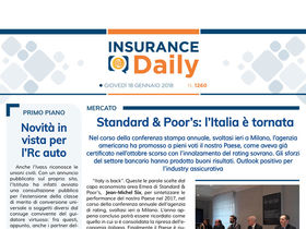 Insurance Daily n. 1260 di giovedì 18 gennaio 2018