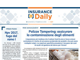 Insurance Daily n. 1271 di venerdì 2 febbraio 2018