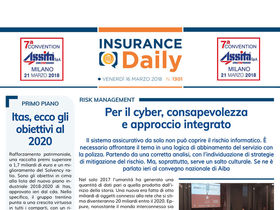 Insurance Daily n. 1301 di venerdì 16 marzo 2018