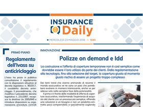 Insurance Daily n. 1345 di mercoledì 23 maggio 2018