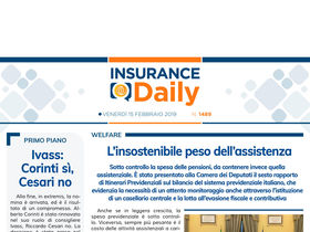 Insurance Daily n. 1489 di venerdì 15 febbraio 2019