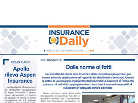 Insurance Daily n. 1492 di mercoledì 20 febbraio 2019