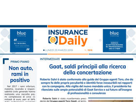 Insurance Daily n. 1515 di lunedì 25 marzo 2019