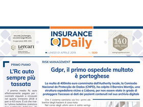 Insurance Daily n. 1520 di lunedì 1 aprile 2019