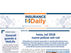 Insurance Daily n. 1547 di mercoledì 22 maggio 2019