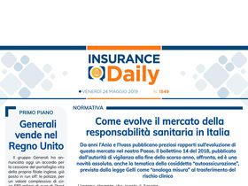Insurance Daily n. 1549 di venerdì 24 maggio 2019