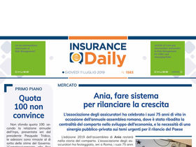 Insurance Daily n. 1583 di giovedì 11 luglio 2019